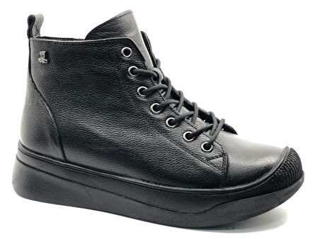 Venüs Pomelo Hakiki Deri Kaymaz Taban Ortopedik Kadın Bot