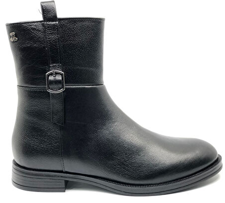 Venüs Harmany Hakiki Deri Düz Kaymaz Taban Ortopedik Kadın Bot