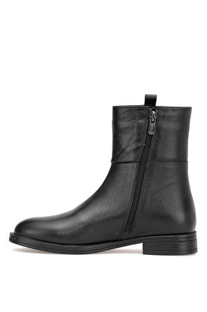 VENÜS 2552701K DÜZ TOPUK KLASİK DERİ KADIN BOT