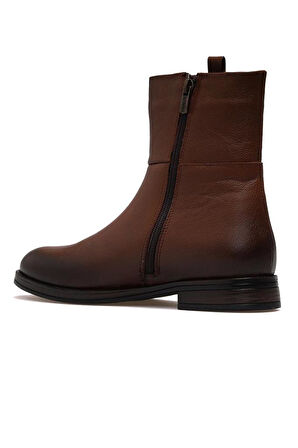 VENÜS 2552701K DÜZ TOPUK KLASİK DERİ KADIN BOT