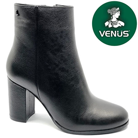 Venüs Desi Hakiki Deri Ortopedik Topuklu Kadın Bot