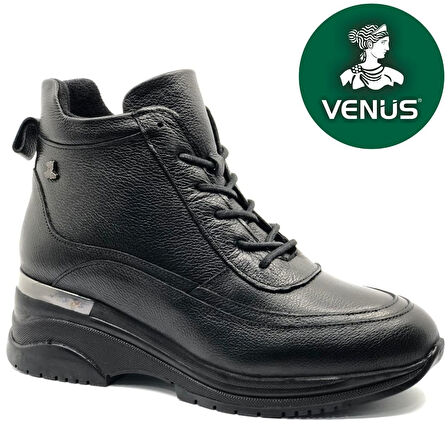 Venüs Rıbes Hakiki Deri Kaymaz Dolgu Taban Ortopedik Kadın Bot