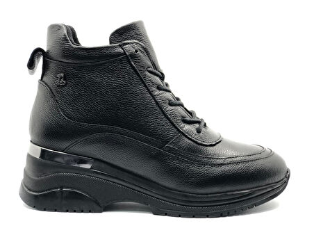 Venüs Rıbes Hakiki Deri Kaymaz Dolgu Taban Ortopedik Kadın Bot