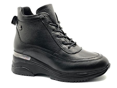 Venüs Rıbes Hakiki Deri Kaymaz Dolgu Taban Ortopedik Kadın Bot