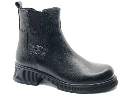 Venüs Nomen Hakiki Deri Kaymaz Taban Ortopedik Kadın Bot