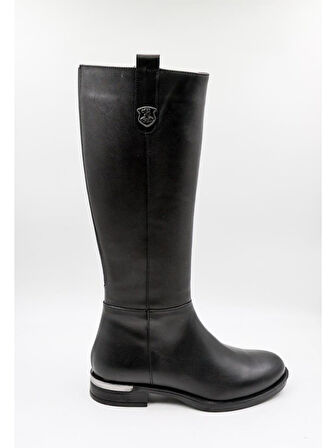 VENÜS 2553201K DÜZ TOPUK KAYMAZ HAFİF DERİ KADIN ÇİZME