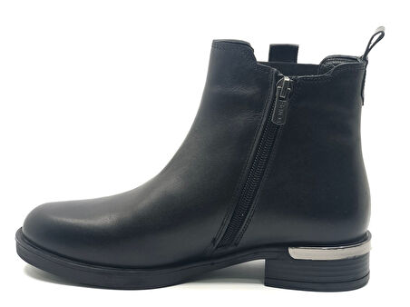 Venüs Apricus Hakiki Deri Düz Kaymaz Taban Ortopedik Kadın Bot