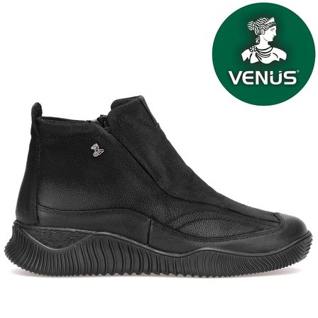 Venüs Kimsita Hakiki Deri Kaymaz Düz Taban Ortopedik Kadın Bot