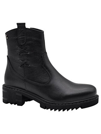 VENÜS 1950835K TOPUKLU FERMUARLI KADIN DERİ BOT