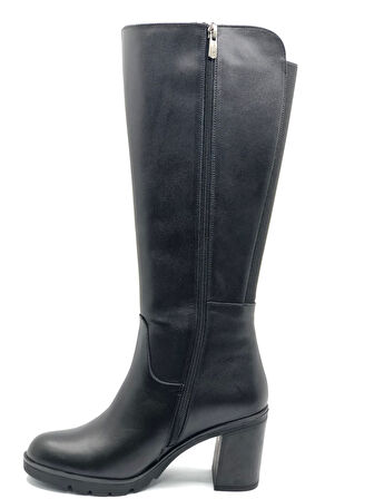 Venüs Jabuka Hakiki Deri Ortopedik Topuklu Kadın Çizme