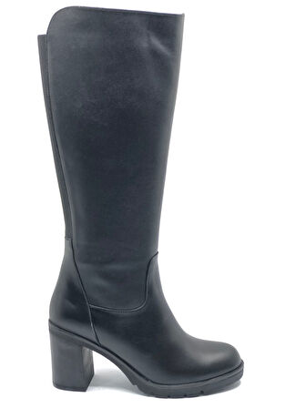 Venüs Jabuka Hakiki Deri Ortopedik Topuklu Kadın Çizme