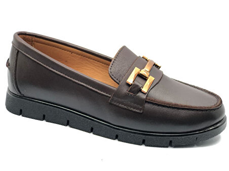 Venüs Kikir Hakiki Deri Ortopedik Casual Kadın Babet Ayakkabı