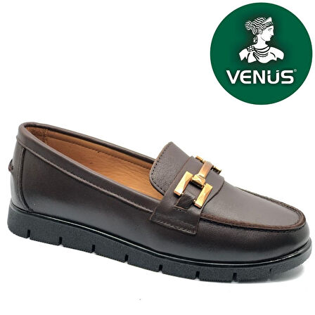 Venüs Kikir Hakiki Deri Ortopedik Casual Kadın Babet Ayakkabı