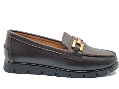 Venüs Kikir Hakiki Deri Ortopedik Casual Kadın Babet Ayakkabı