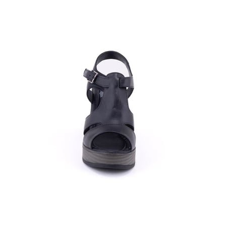 VENÜS 2310827Y DOLGU TOPUK BİLEK BANTLI DERİ KADIN SANDALET