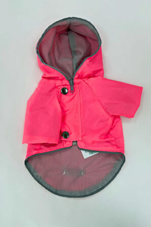Patilinka Kedi Köpek Kışlık Kıyafet – Pembe Kapüşonlu Yağmurluk