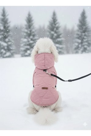 Kedi - Köpek Kapitoneli Şişme Kalın Yağmur ve Kar Geçirmez Kışlık Mont - Yelek - Kıyafeti