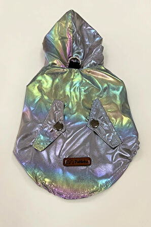 Patilinka Kedi Köpek Kışlık Kıyafet –  Platin Kapüşonlu Yağmurluk