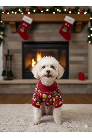 Kedi - Köpek İçi Şardonlu - Boğazlı Kışlık Sweat - Kıyafet - Mont - Yelek - Yağmurluk