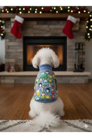 Kedi - Köpek İçi Şardonlu - Boğazlı Kışlık Sweat - Kıyafet - Mont - Yelek - Yağmurluk