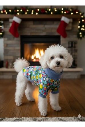 Kedi - Köpek İçi Şardonlu - Boğazlı Kışlık Sweat - Kıyafet - Mont - Yelek - Yağmurluk