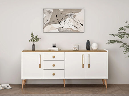 Mitra Konsol - Beyaz/Artisan