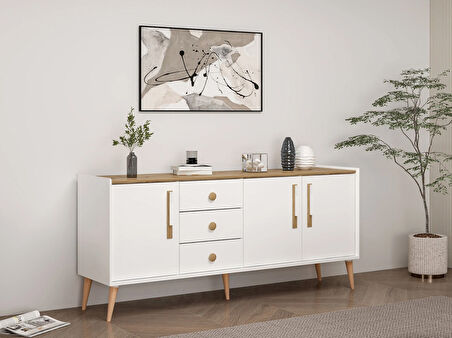 Mitra Konsol - Beyaz/Artisan