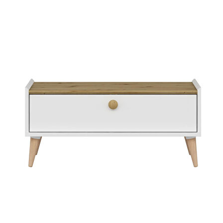 Mitra Orta Sehpa - Beyaz/Artisan