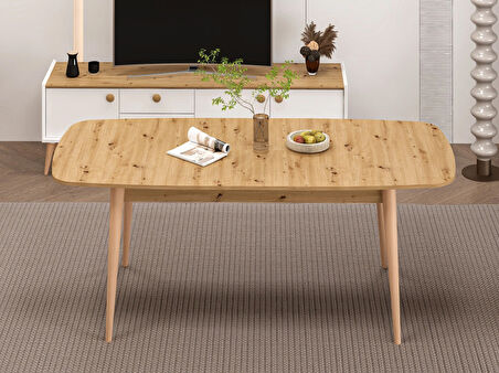 Mitra Açılır Yemek Masası - Artisan/Ahşap Ayak