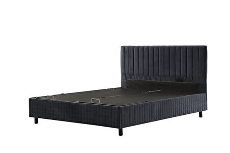 Safir Bazalı Karyola - Antrasit 90x190