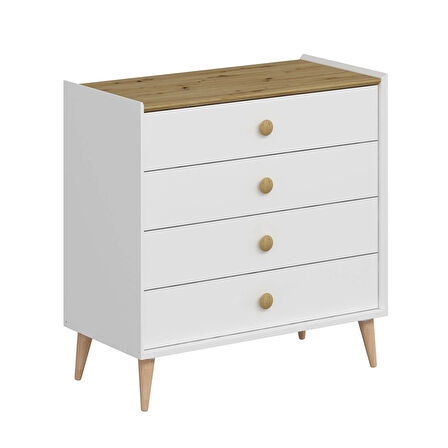 Mitra Şifonyer - Beyaz/Artisan