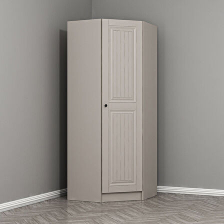 Kale 1 Kapaklı Köşe Dolap Kumtaşı Mebran Kumtaşı İlkbahar 190CM