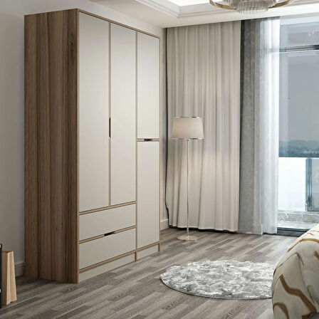 Elina 3 Kapaklı Dolap - Dore/Kumtaşı