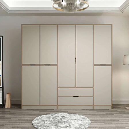 Elina 5 Kapaklı Dolap - Dore/Kumtaşı