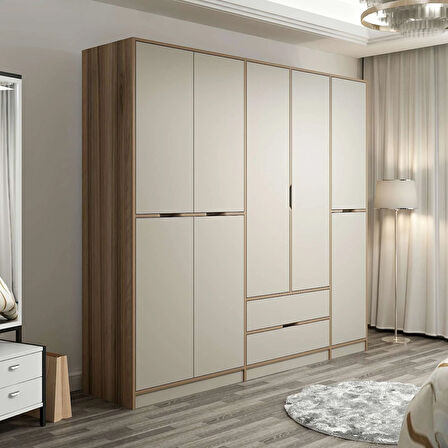 Elina 5 Kapaklı Dolap - Dore/Kumtaşı