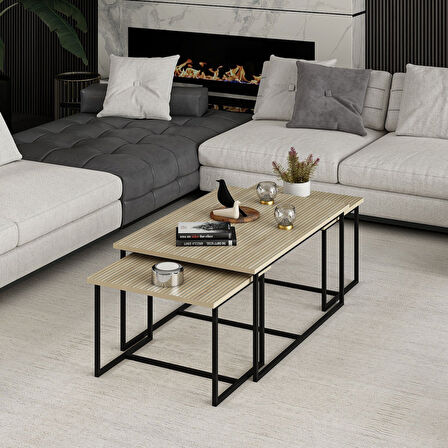 Levada 3'lü Zigonlu Sehpa - Bona