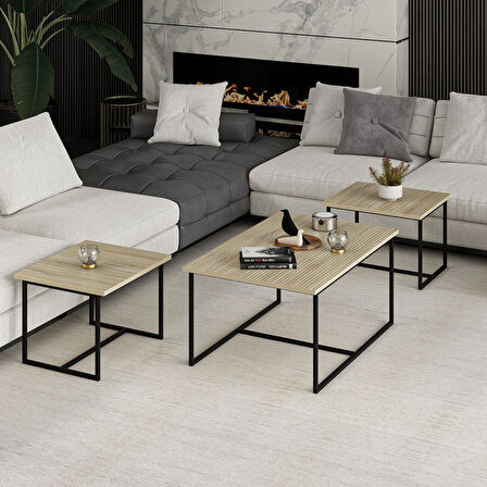 Levada 3'lü Zigonlu Sehpa - Bona