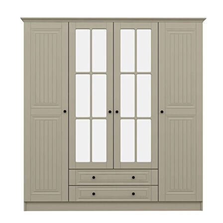 Kale 4 Kapaklı 2Ç Taçlı Dolap Kumtaşı Mebran İlkbahar Kumtaşı 190CM