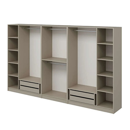 Kale 8 Kapaklı 4Ç Taçlı Dolap Kumtaşı Mebran İlkbahar Kumtaşı 190CM