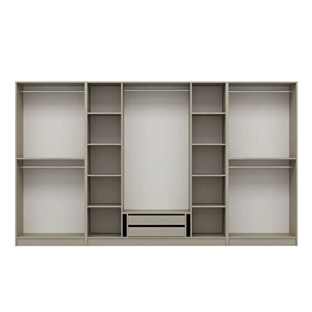 Kale 8 Kapaklı 2Ç Taçlı Dolap Kumtaşı Mebran Panjur Kumtaşı 210CM