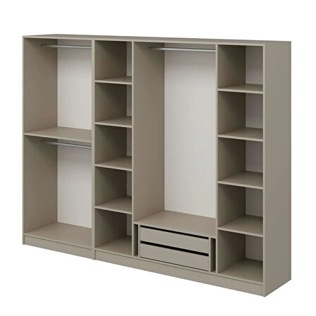 Kale 6 Kapaklı 2Ç Taçlı Dolap Kumtaşı Mebran İlkbahar Kumtaşı 210CM