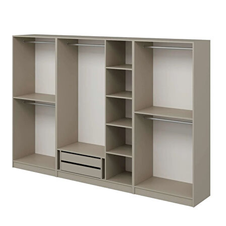 Kale 7 Kapaklı 2Ç Taçlı Dolap Kumtaşı Mebran İlkbahar Kumtaşı 210CM