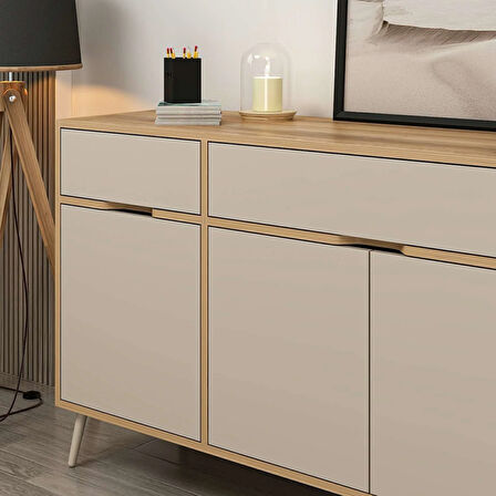 Elina Ayaklı Konsol - Dore/Kumtaşı