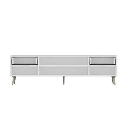 Elina Ayaklı Tv Ünitesi - Beyaz/Kumtaşı