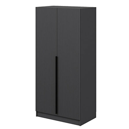 Kale Plus 2 Mebran Kapaklı Dolap Antrasit Mebran 190CM