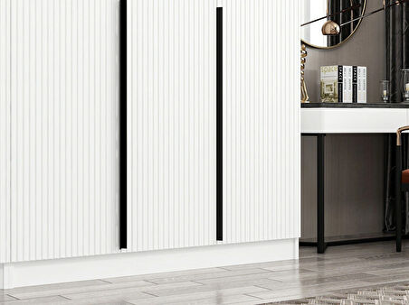 Kale Plus 5 Mebran Kapaklı 2Ç Dolap Beyaz Mebran 190CM