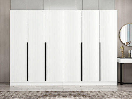 Kale Plus 6 Mebran Kapaklı 4Ç Dolap Beyaz Mebran 190CM