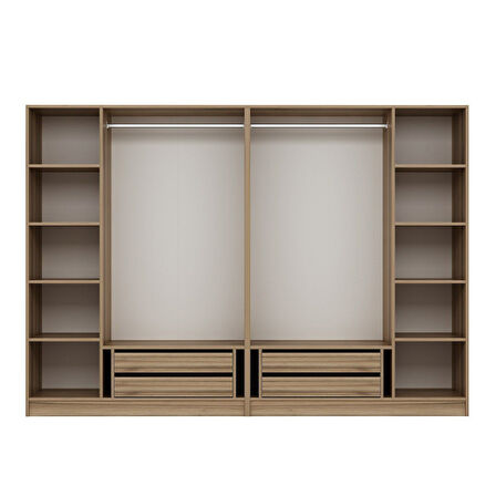 Kale Plus 6 Kapaklı 4Ç Dolap Dore Plus Dore 190CM