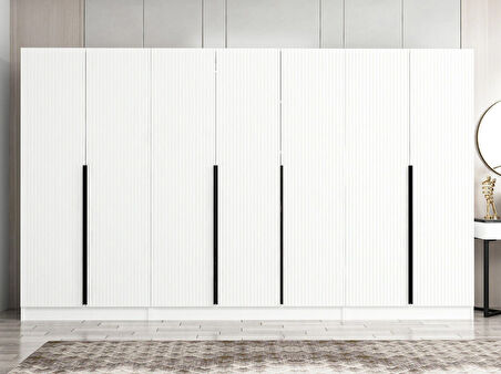 Kale Plus 7 Mebran Kapaklı 2Ç Dolap Beyaz Mebran 190CM