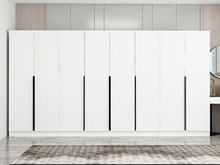 Kale Plus 8 Mebran Kapaklı 2Ç Dolap Beyaz Mebran 190CM